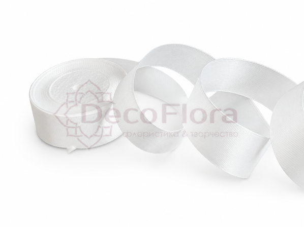 Лента репсовая 4cm*20y - 042 - молочная